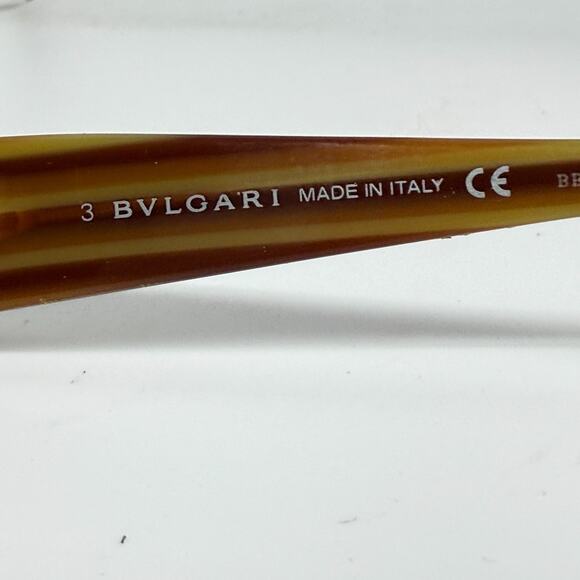 Bvlgari‎ 467-B 809 Eyeglasses Frames Full RIm 54-16-135 Brown H18989 main image 5
